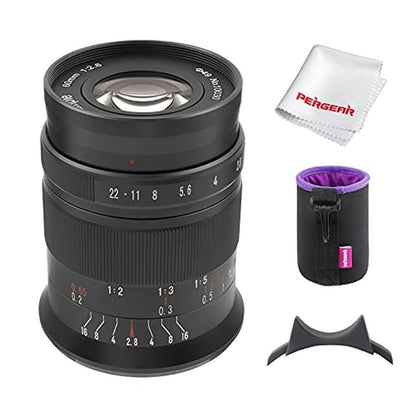 Cameras 7artisans 60mm F2.8 II V2.0 APS-C Format Macro Lens – Front View