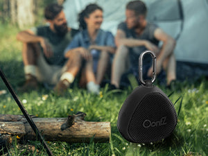 OontZ Clip Portable Wireless Bluetooth Speaker with Carabiner, 12W IPX7 Waterproof Outdoor Travel Speaker