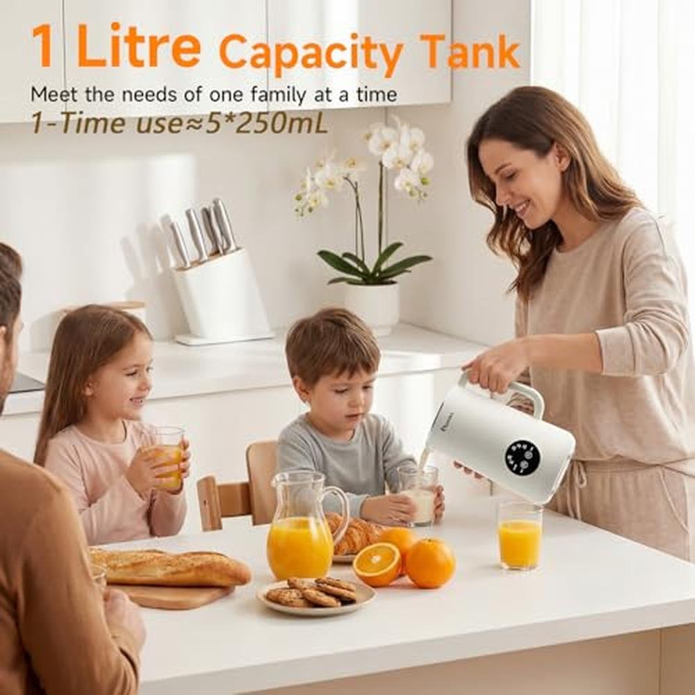 Milk Maker: IAGREEA 8-IN-1 Nut Milk Maker Machine 35 Oz – Close-up Detail