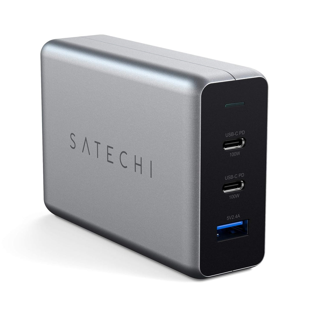 Satechi 100W USB-C PD Compact GaN Charger – Powerful GaN Tech – Compatible with 2020 MacBook Pro 16-inch, 2020 MacBook Air M1, 2020 iPad Pro, 2020 iPad Air, iPhone 12 Pro Max/12 Pro/12 Mini/12
