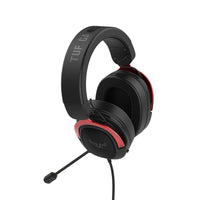 ASUS TUF Gaming H3 Wired Headset - Discord Certified Mic, 7.1 Surround Sound, 50mm Drivers, Lightweight, 3.5mm, for PC, Mac, PS4, Xbox One, Switch and Mobile Devices - Red