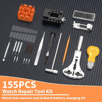 AULITER Watch Repair Kit,Watch Case Opener Spring Bar Tools,Watch Battery Replacement Tool Kit,Watch Band Link Pin Tool Set with Carrying Case
