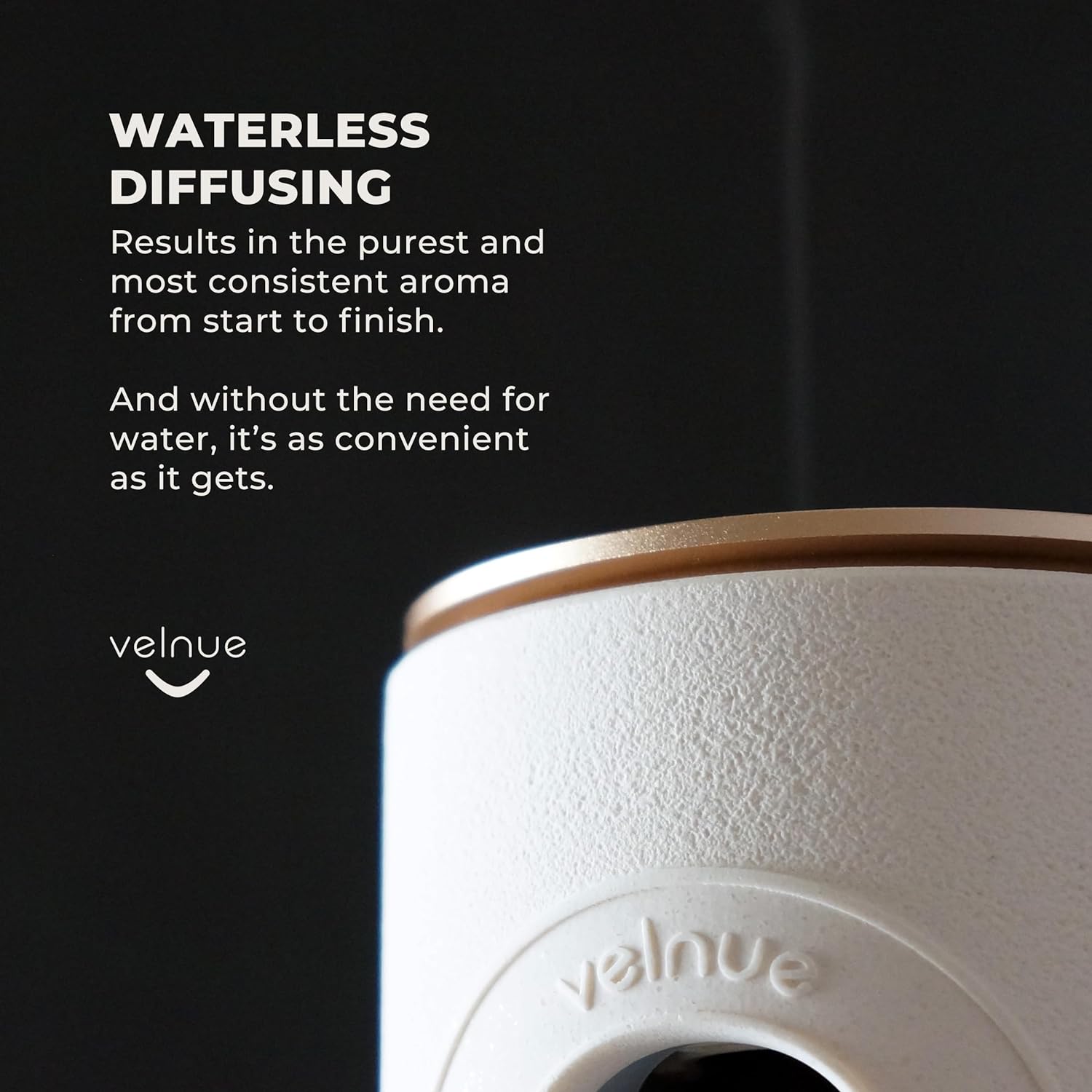 VELNUE Cove Essential Oil Diffuser - Waterless & Battery Operated