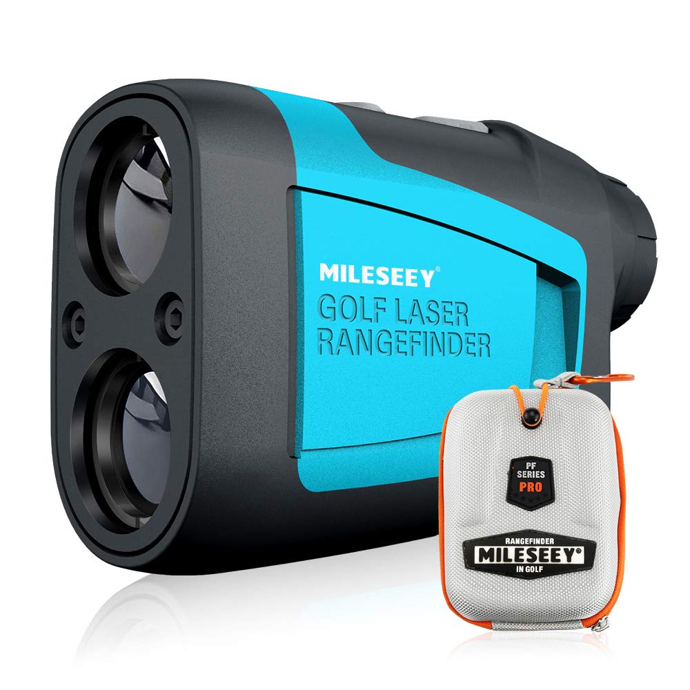 MiLESEEY Professional Precision Laser Golf Rangefinder 660 Yards with Slope Compensation,‚0.55yard Accuracy,Fast Flagpole Lock,6X Magnification,Distance/Angle/Speed Measurement for Golf,Hunting