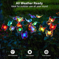 AHAORIGIN Solar Garden Lights, Butterfly Solar Swaying Lights