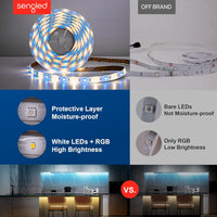 Sengled Smart LED Multicolor Light Strip, 1 Meter, 2 Meter Base Light Strip Required, RGBW Color & Tunable White 2000-6500K, Compatible with Alexa & Google Assistant, 1 Pack