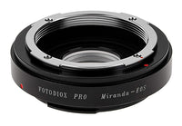 Fotodiox Pro Lens Mount Adapter - Miranda (MIR) SLR Lens to Canon EOS (EF, EF-S) Mount SLR Camera Body