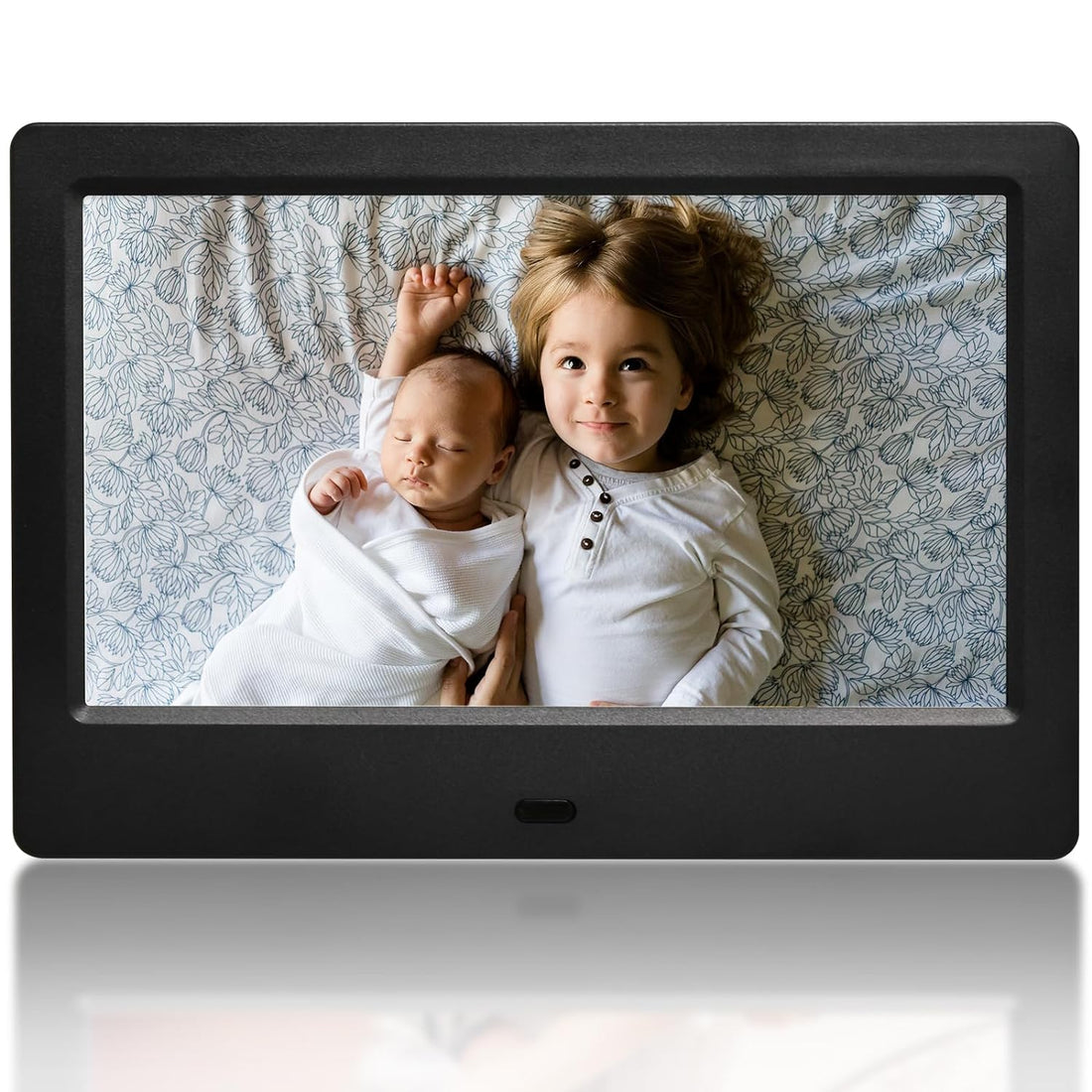 Amaboo 7 Inch Digital Picture Frame, 1024x600 HD IPS Display Digital Photo Frame with Remote Control, USB or SD Card Required, Supports Photo/Video/Music/Calendar/Slideshow