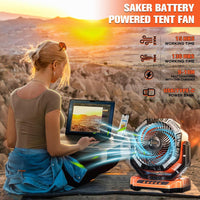 Saker Rechargeable Camping Fan