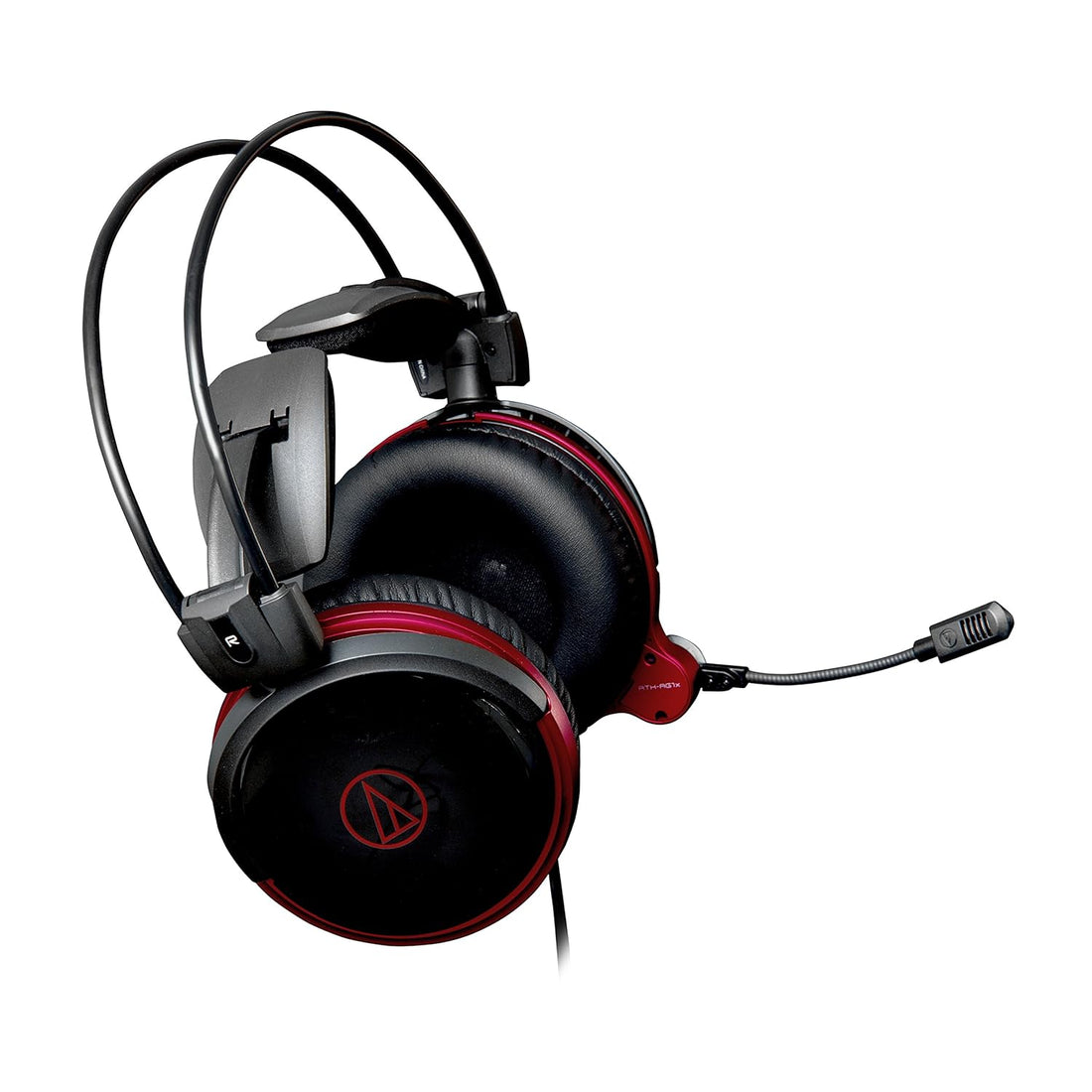 Audio Technica ATH-AG1X High-Fidelity Gaming Headset with Gooseneck Microphone (Black/Red)