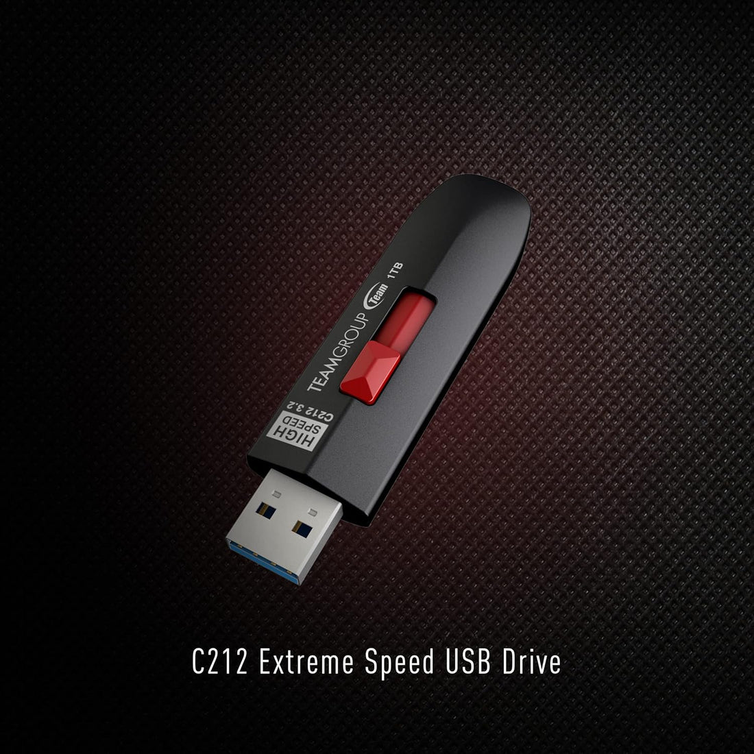 TEAMGROUP C212 Extreme Speed 512GB 600/500MB/s USB 3.2 Gen 2, Easy Push-and-Pull Design USB Flash Thumb Drive, External Data Storage Memory Stick Compatible with Computer/Laptop/PS4 PS5 TC2123512GB01