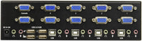 4 Port Dual VGA KVM Switch