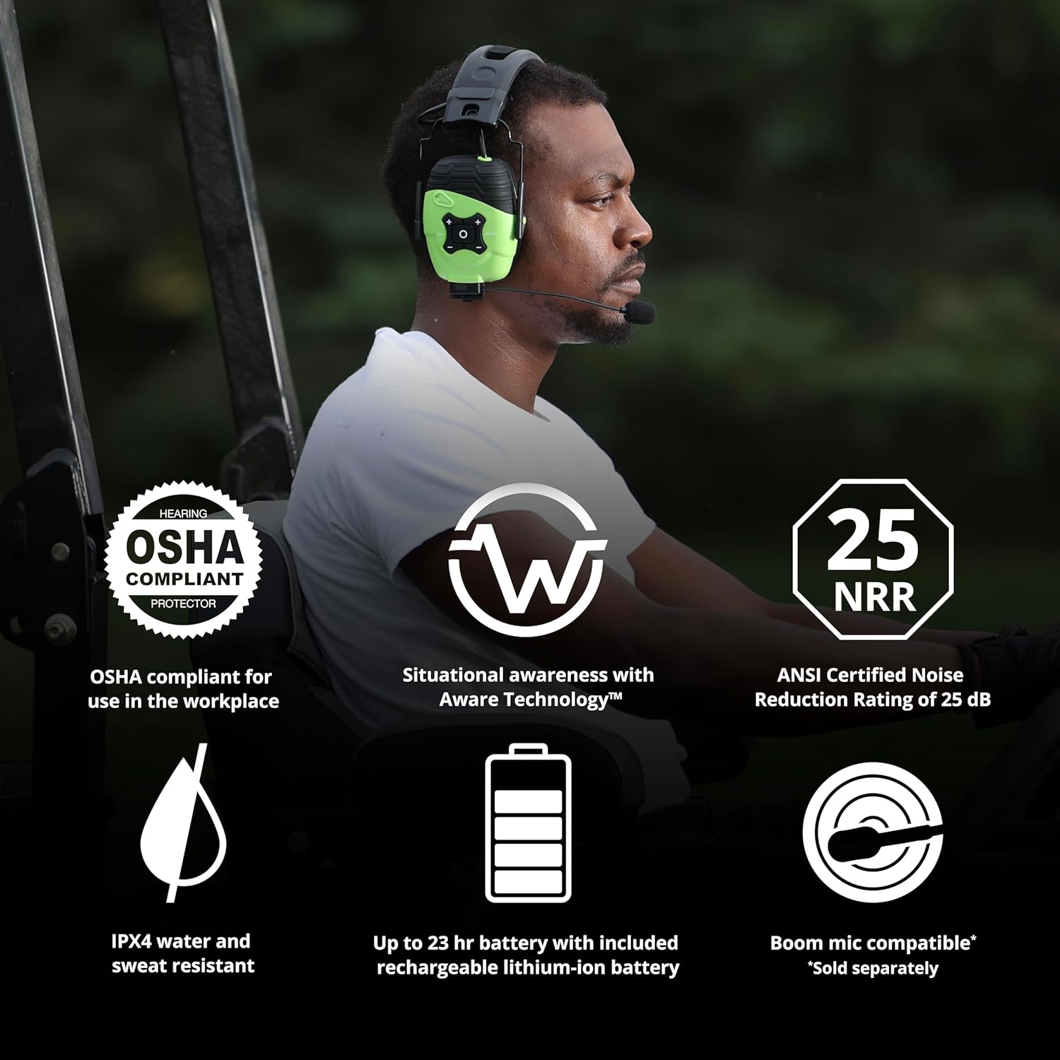 ISOtunes LINK Aware Bluetooth Earmuffs: Audio Passthrough Hearing Protection