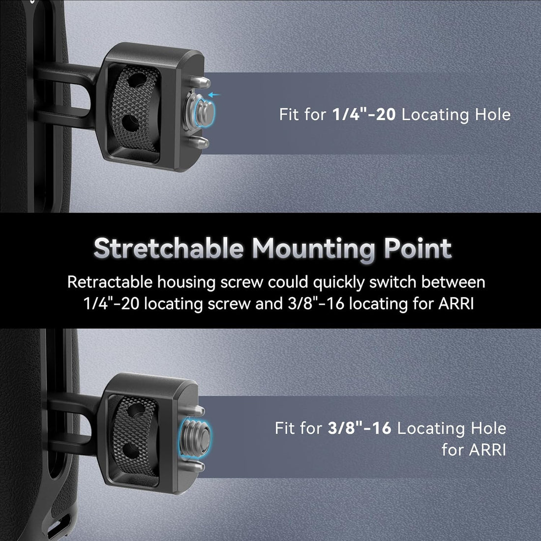 SmallRig Side Handle with Two-in-One Locating Screw - 4346