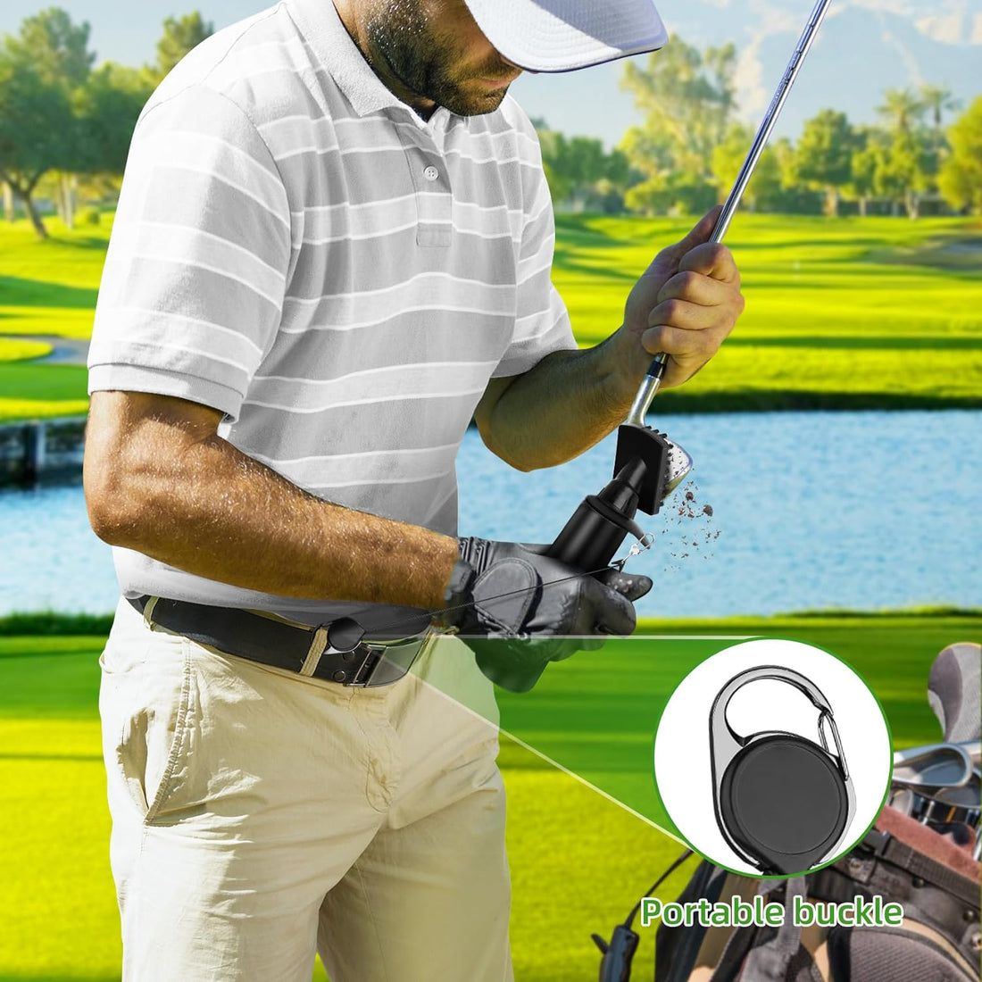 Ftabernam Golf Club Brush Cleaner, Splash Golf Water Brush, Best Golf Gifts for Men