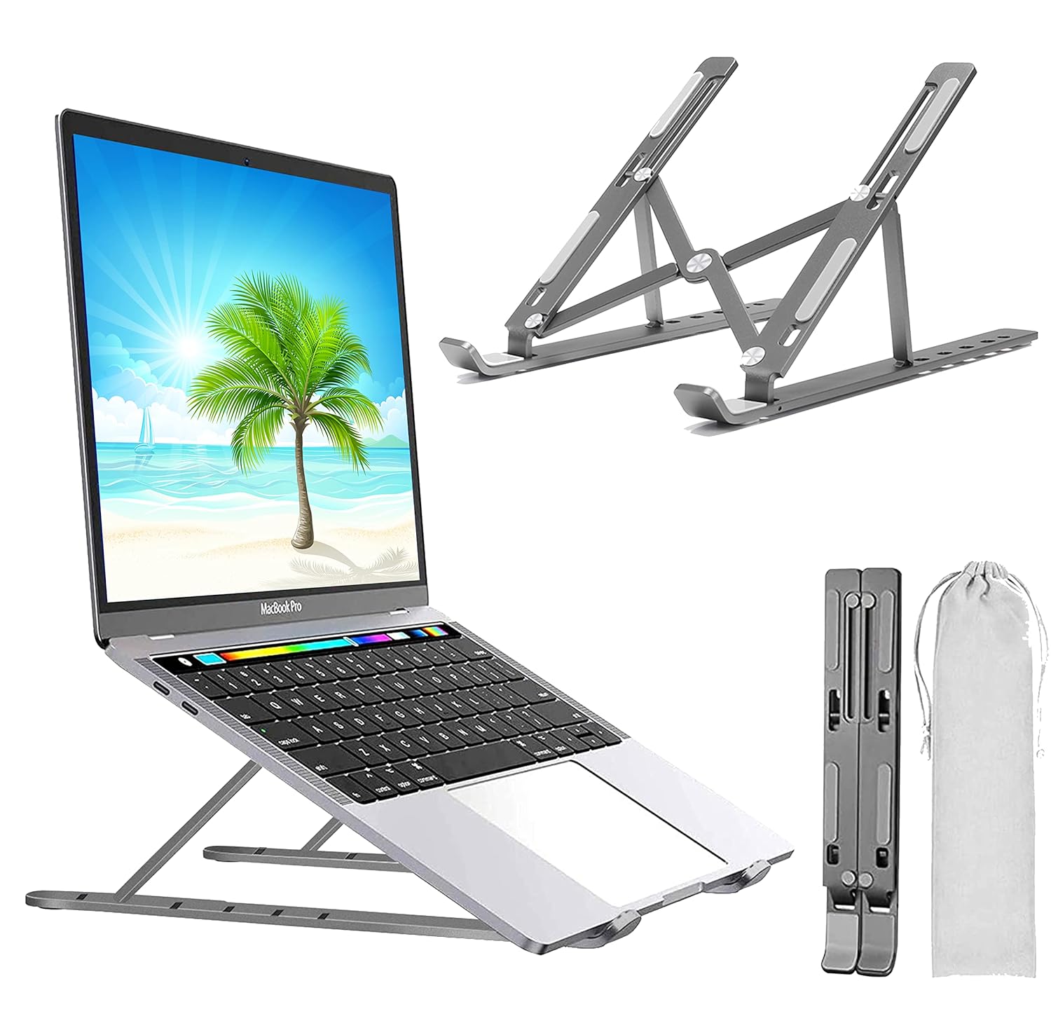 Laptop Stand for Desk, Laptop Riser,Aluminum Alloy Laptop Holder Compatible with 10-15.6 Inch MacBook PC-Notebook Tablet…