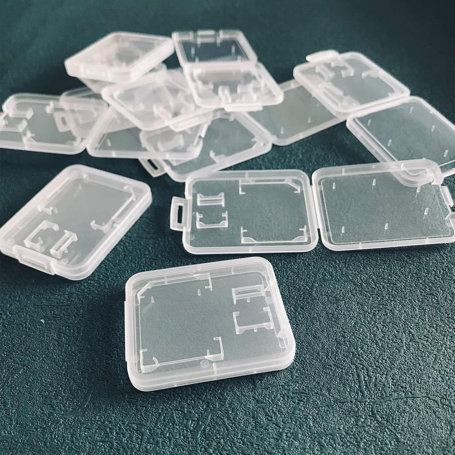 HYMAOME 20pcs Micro SD Card Storage Case Clear Plastic Memory Card Cases Little Containers for SD Card/Adapter, T-Flash/Micro SD Card