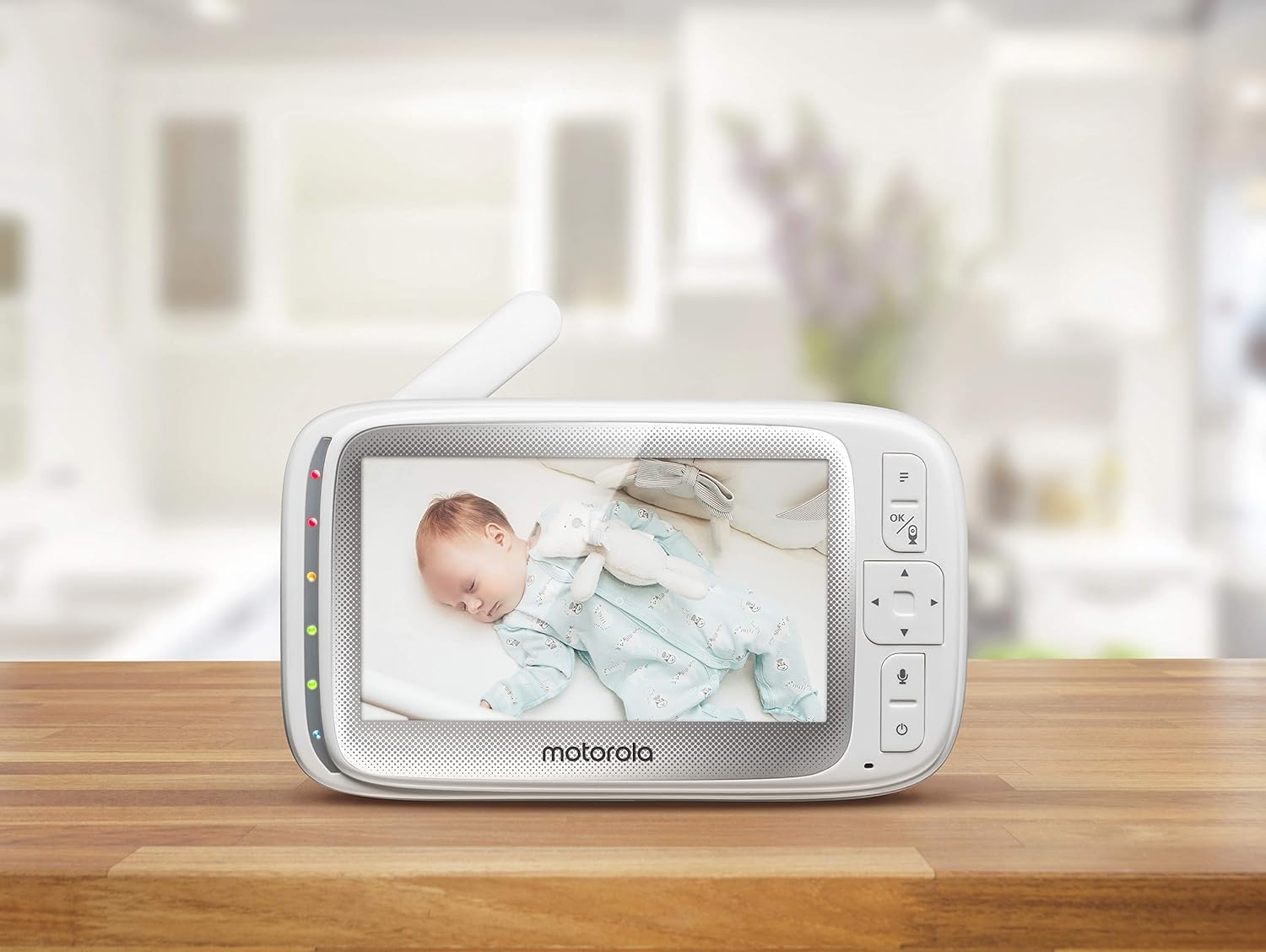 Motorola Connect40 Video Baby Monitor - 5" Parent Unit and HD Wi-Fi Viewing for Baby, Elderly, Pet - 2-Way Audio, Night Vision, Temp Sensor, Remote Pan/Digital Zoom