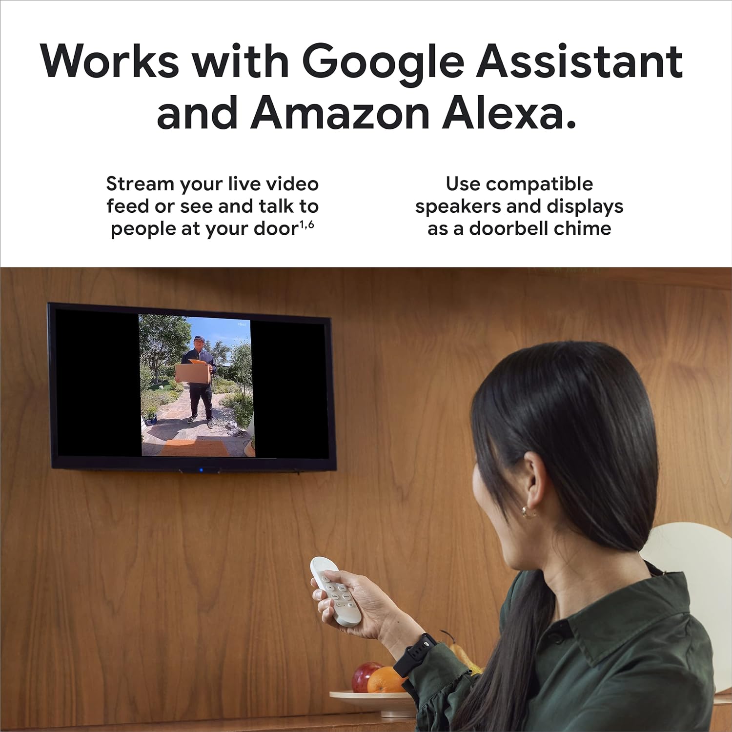 Google Nest Doorbell - (Wired, 2nd Gen) - Wired Video Doorbell Camera - Doorbell Security Camera - Ash