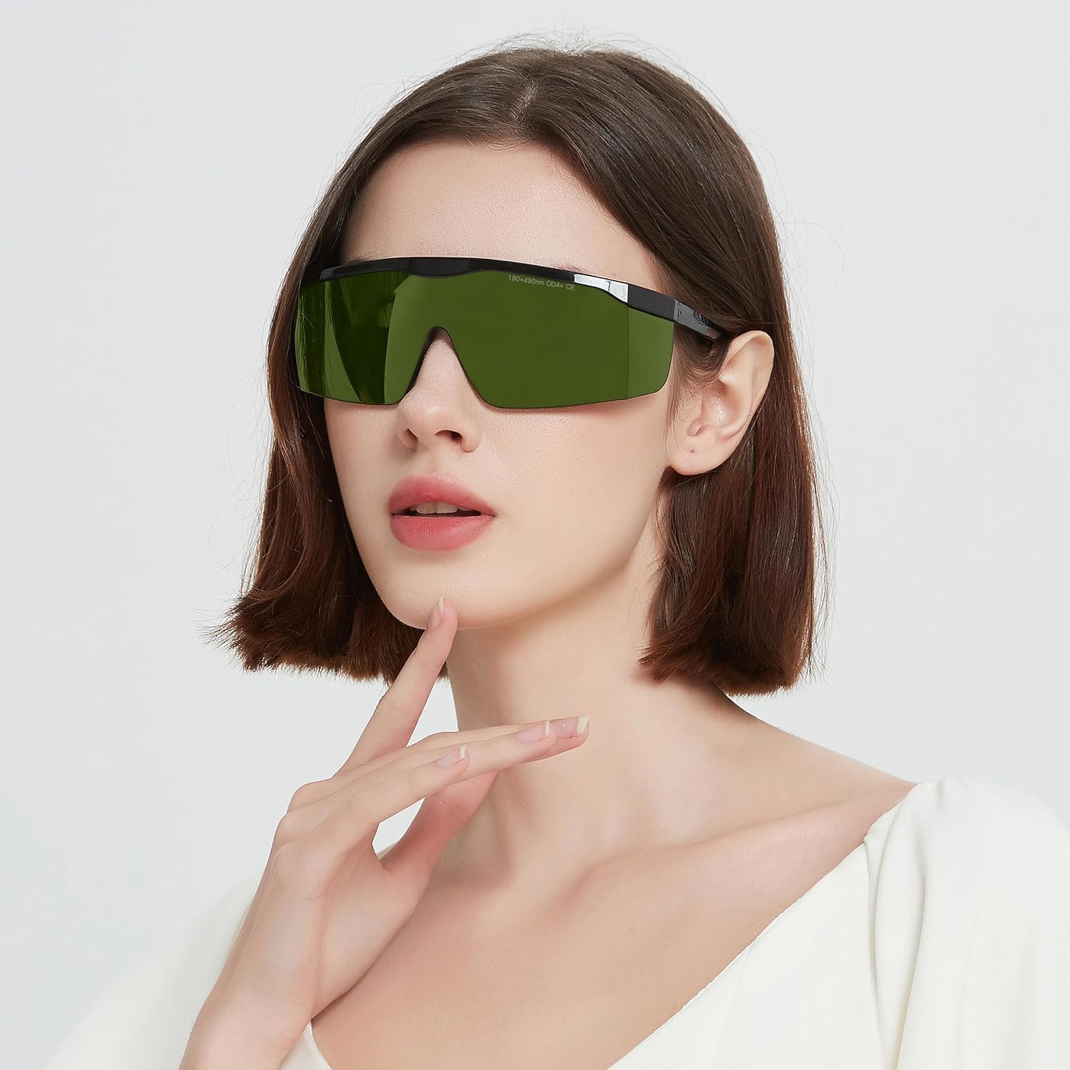 Alsenor IPL 190nm-490nm Laser Safety Glasses Goggles For Laser Cosmetology Operator Eye Protection And Laser Hair Removal Treatment