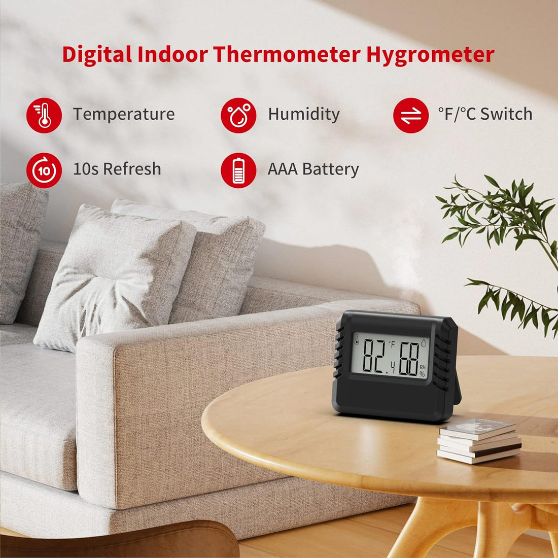1pcs MC01 Indoor Thermometer