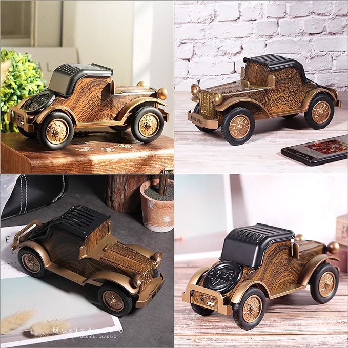 Classic Bluetooth Speaker Retro Vintage Car Model Home Decor High Fidelity Sound