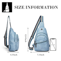Shrrie Crossbody Bags for Women Trendy,Sling Bag for Women,Chest Bag Crossbody Bags for Women Travel Sports & Daily Use, 2-3 Two-toned Blue