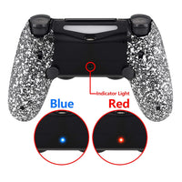 eXtremeRate Textured White Dawn 2.0 FlashShot Trigger Stop Remap Kit for PS4 CUH-ZCT2 Controller, Upgrade Board & Redesigned Back Shell & Back Buttons & Trigger Lock for PS4 Controller JDM 040/050/055