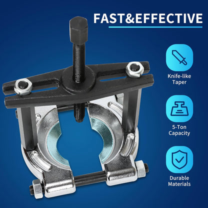 14Pcs Bearing Puller Set: 5 Ton Capacity Bearing Splitter – Close-up Detail