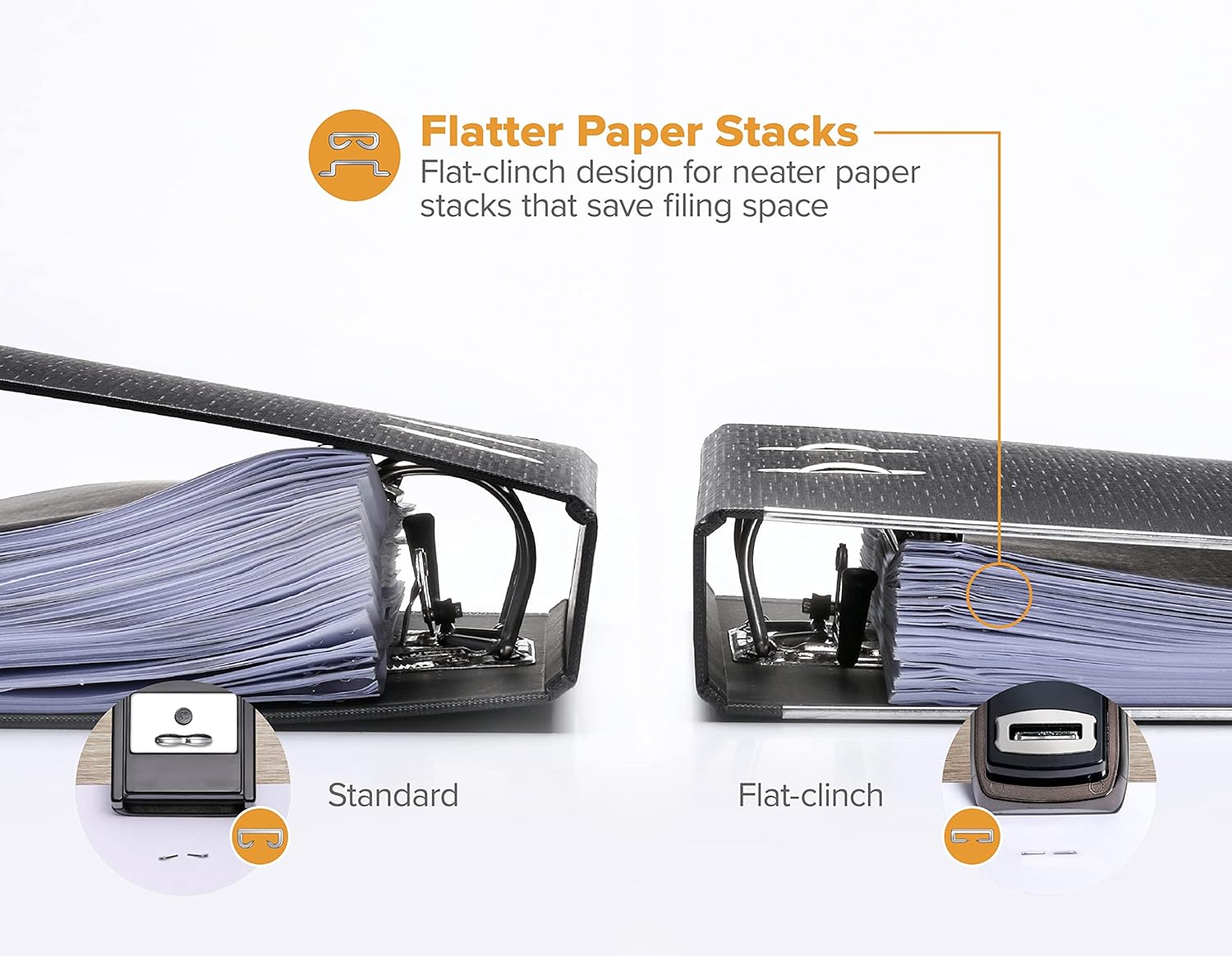 Bostitch Office Heavy Duty 40 Sheet Stapler, Small Stapler Size, Fits into The Palm of Your Hand, Black Chrome