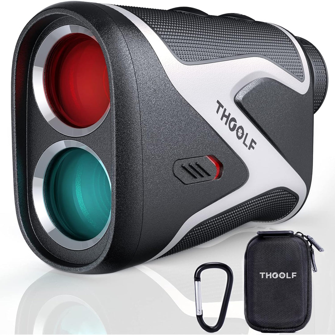 Golf Rangefinder with Slope, USB Rechargeable 1300 Yard Range Finder Whit Magnetic Strip,7X Magnification,25mm Viewfinder,Flag Lock and Pulse Vibration,THGOLF Golf Accessories for Golfing and Hunting