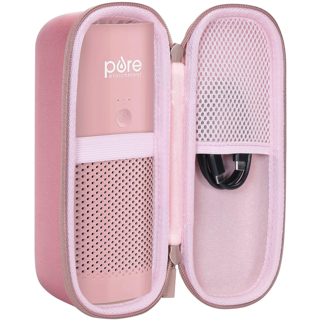 co2CREA Hard Case compatible with Pure Enrichment PureZone Mini Portable Air Purifier (Blush Case)