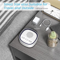 Sleepbox Sleep White Noise Sound Machines with 30 Soothing Sounds 3.5 mm Headphone Jack 5 Timer Settings and 32 Precise Volume Compact Design Ideal Gift for Home Office Travel