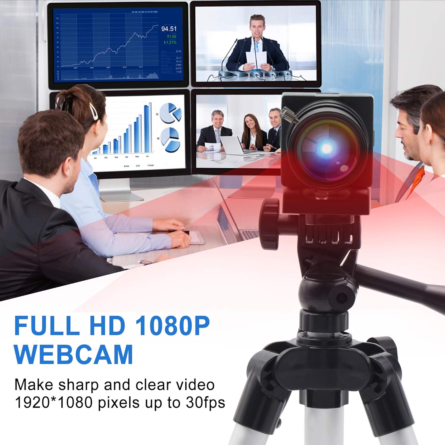 ALPCAM 2MP USB Camera 1920X1080@30fps Webcam with 5-50mm Varifocal Lens,VGA 100FPS USB Zoom Conference Camera with CMOS OV2710 Sensor,UVC Webcamera for Android Windows Mac Linux USBFHD01M-SFV(5-50)