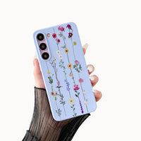 ZTOFERA Floral Case for Samsung Galaxy S23 Plus 5G,Cute Flower Pattern Case for Girls Women,Flexible Silicone Protective Slim Shockproof Bumper Phone Cover for Samsung Galaxy S23 Plus,Purple