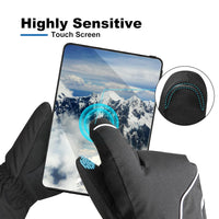 Heated Gloves, Winter Heating Gloves for Men Women,3-Finger Electric Rechargeable Battery Powered Touchscreen 3 Heating Levels Heated Gloves for Snowboarding Motorcycle Fishing Hiking Climbing