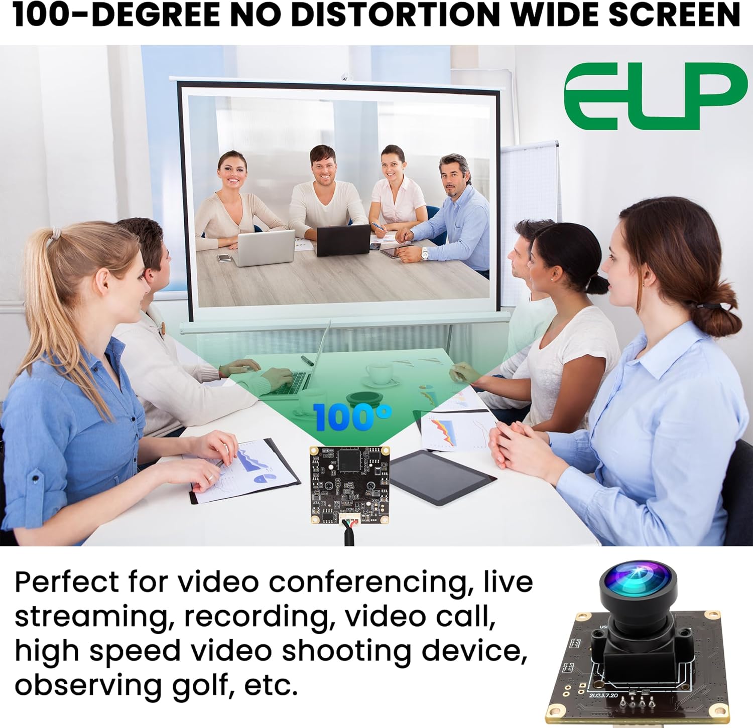 ELP 1080P 120fps USB Camera Module for Computer 11.6mp – Back View