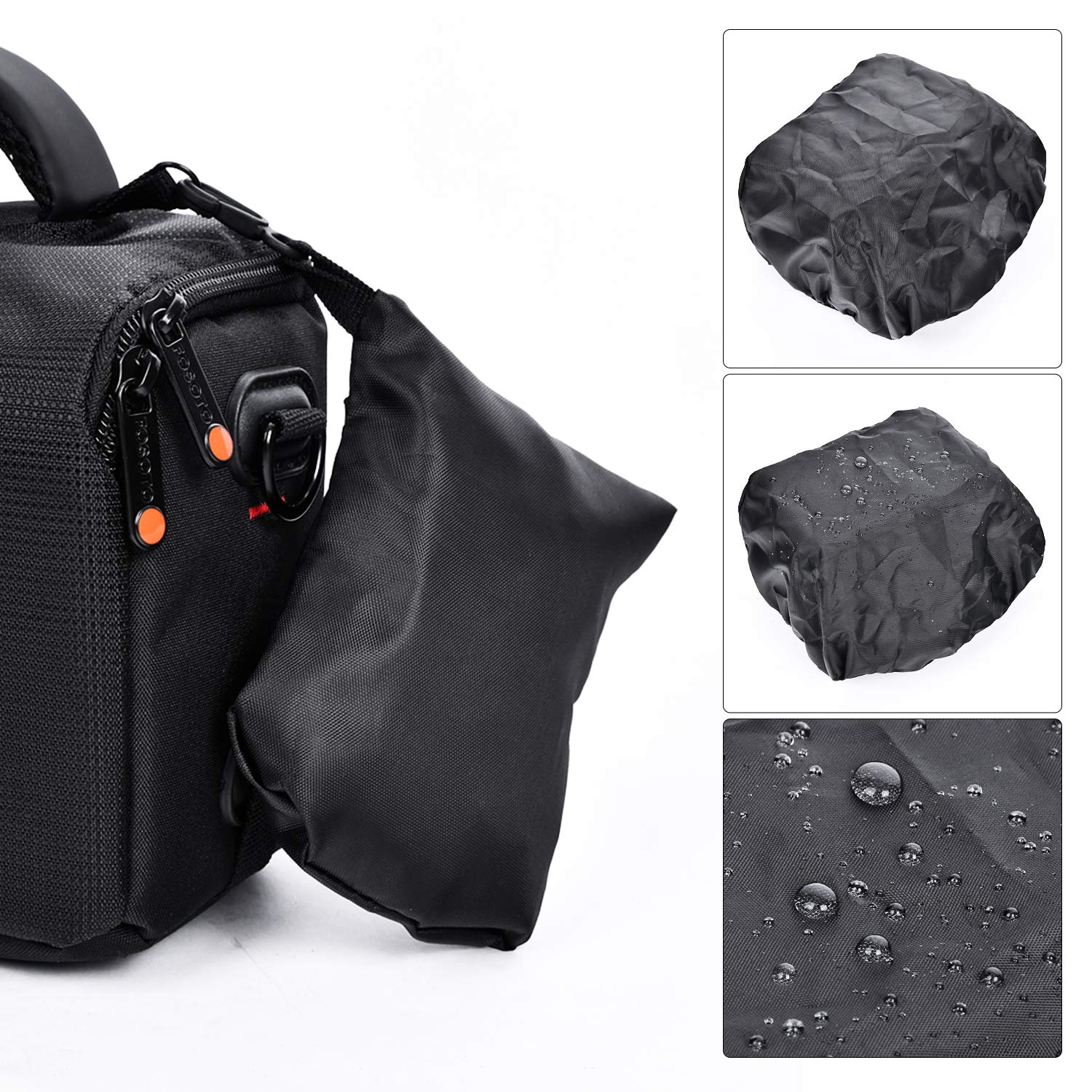 FOSOTO Waterproof Anti-shock Camera Case Bag for Canon Powershot SX540 SX530 SX60 SX420 HS