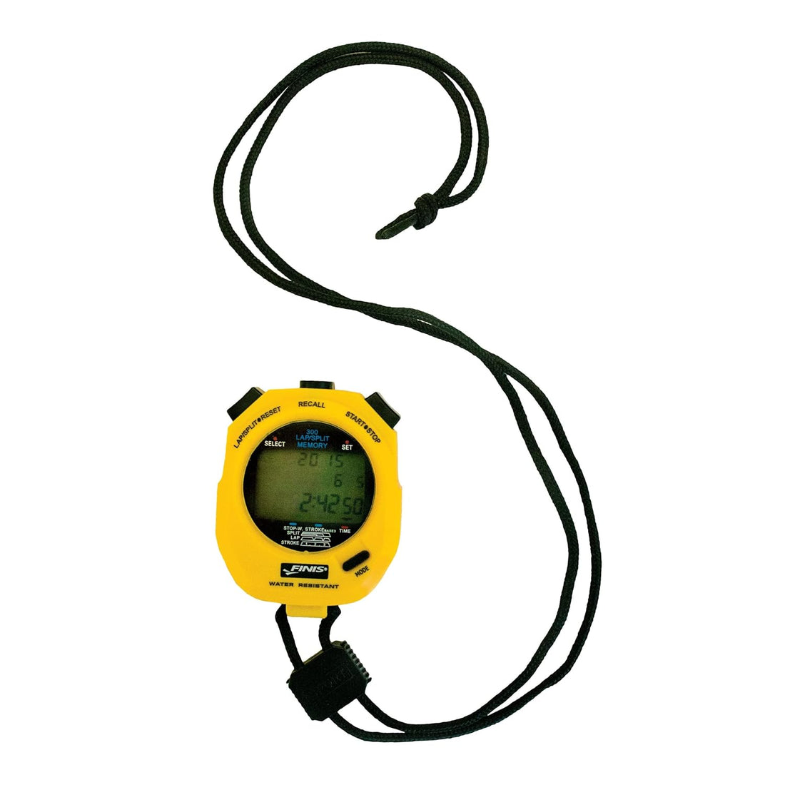 Finis 1.30.040 Stopwatch, 3x300m (Yellow/Black)