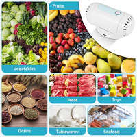 Dual-Core Fruit and Vegetable Washing Machine, Portable USB Rechargeable Fruit and Vegetable Cleaner, Fully Automatic Wireless Food Purifier for Cleaning Fruits Vegetables Rice Meat