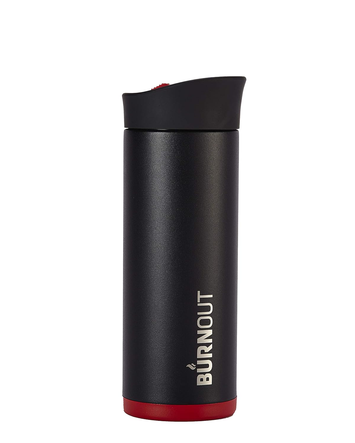 BURNOUT Temperature Regulating Travel Mug 12 oz Black - Drink NOW & HeatZorb Tech