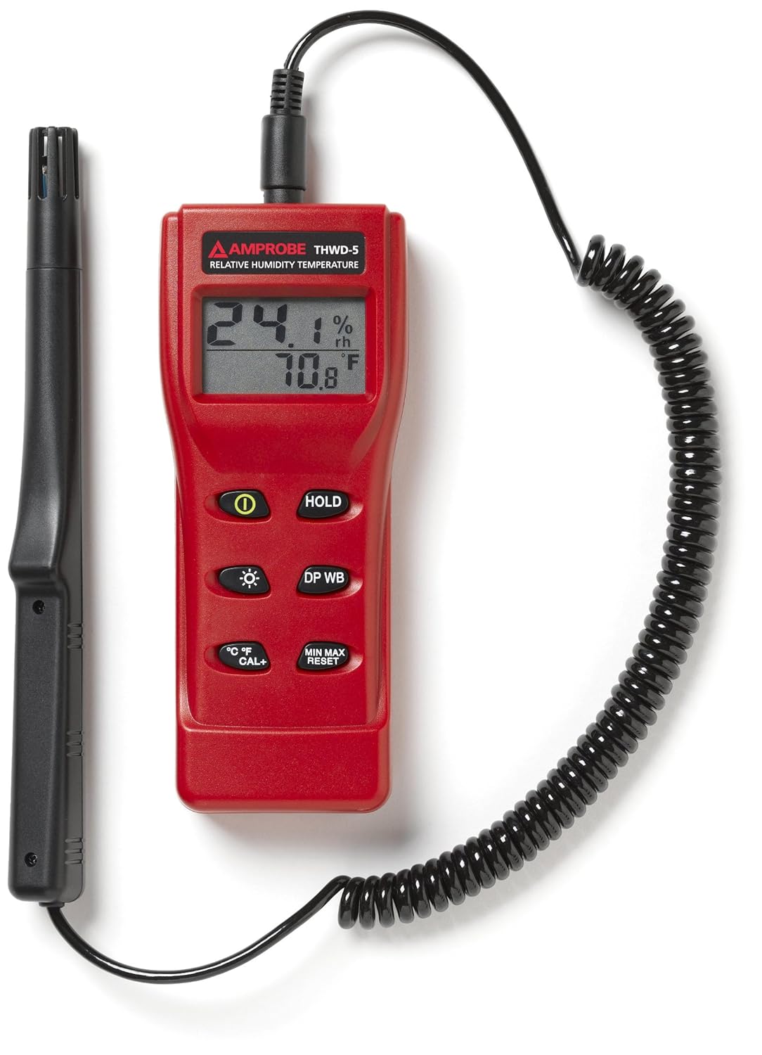 Amprobe THWD-5 Relative Humidity and Temperature Meter with Wet Bulb and Dew Point