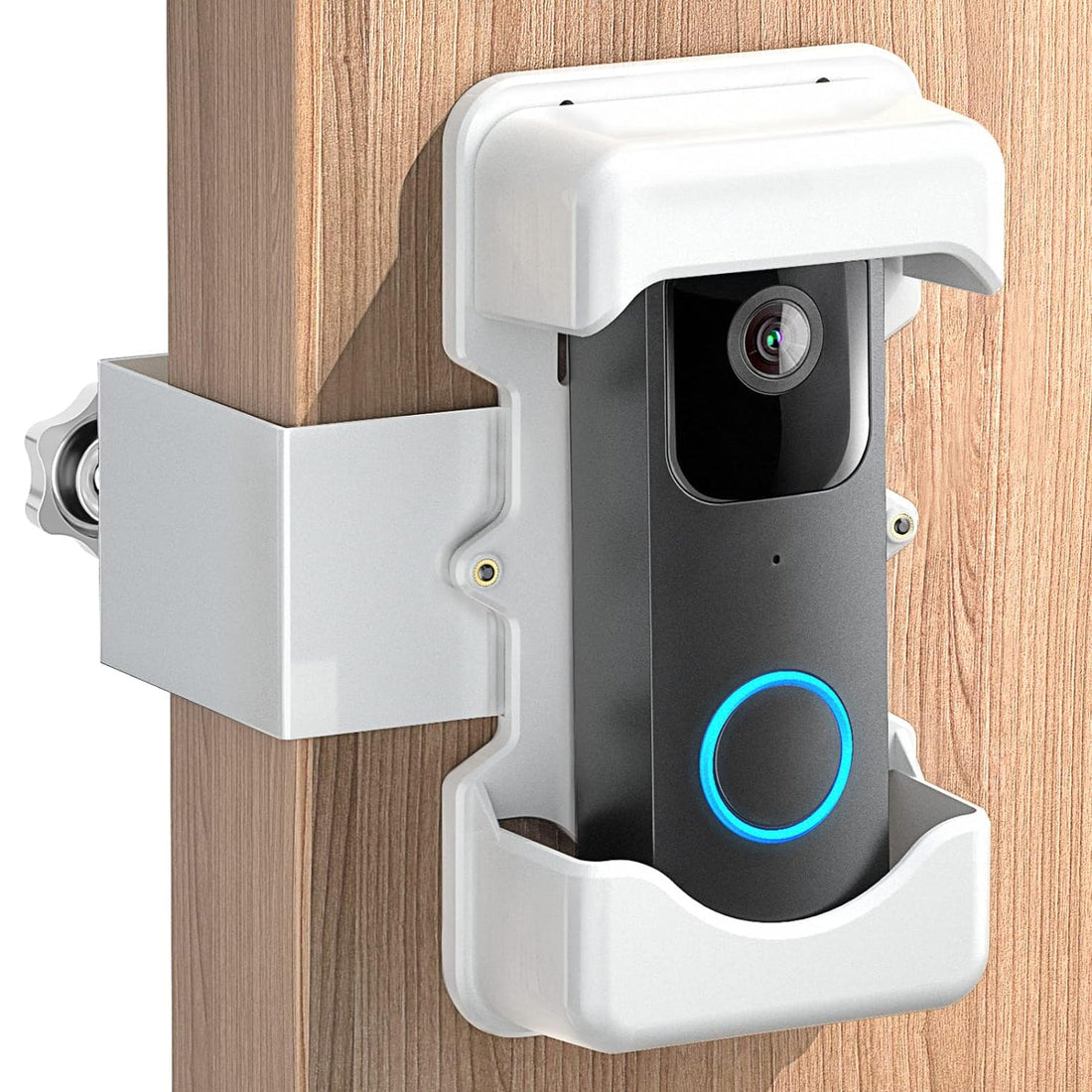 COOLWUFAN Anti-Theft Video Doorbell Door Mount, Upgraded Version Doorbell Door Mount for Home Apartment Office Room, Fit for Most Kind Brand of Video Doorbell