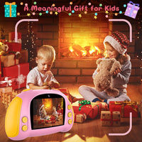 ITSHINY Kids Digital Camera, Kids HD Camera [ 32GB SD Card ] with 12.0 Mega Pixels & 1080P Birthday Toy Gifts for Age 3-12 Boys Girls -Pink