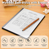 EMR Stylus for Remarkable 2 Pen with Eraser, Remarkable 2 Marker Plus Alternative Digital Replacement Pen, 4096 Pressure Sensitivity, Palm Rejection, Kindle/Samsung/Remarkable 2 with 3 Nibs