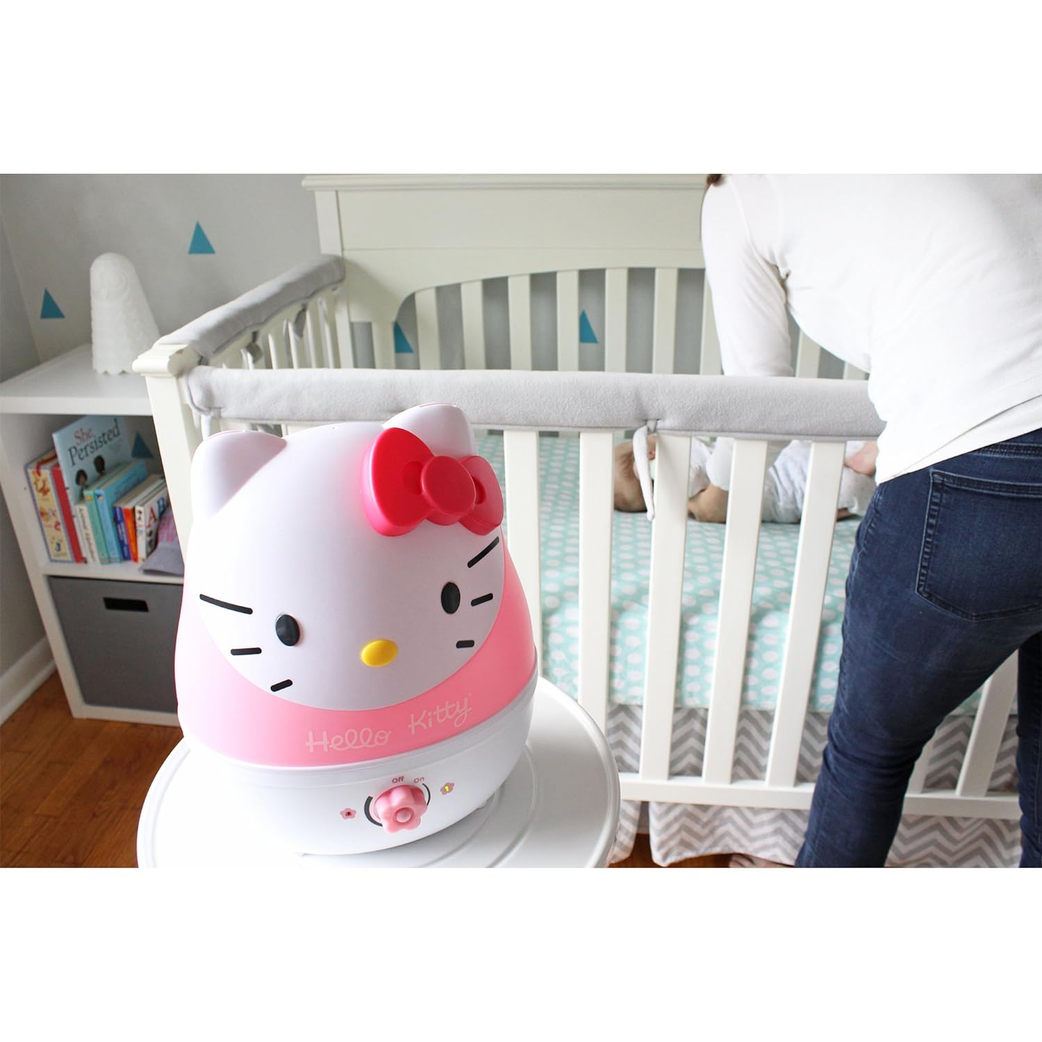 Crane USA Humidifiers - Hello Kitty Adorable Ultrasonic Cool Mist Humidifier - 1 Gallon Adjustable Mist Output, Automatic Shut-off, Whisper-Quiet Operation for Home Bedroom Office Kids & Baby Nursery