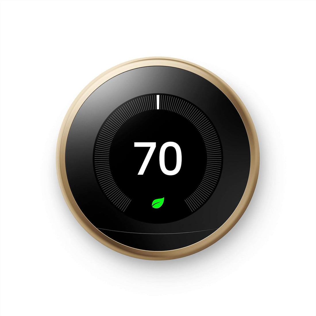 Google, T3032US, Nest Learning Thermostat, 3rd Gen, Smart Thermostat, Brass, Compatible with Alexa