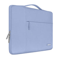 MOSISO Laptop Sleeve Compatible with MacBook Air/Pro Retina, 13-13.3 inch Notebook,Compatible with MacBook Pro 14 inch 2021 2022 M1 Pro/Max A2442,Polyester Multifunctional Briefcase Bag, Cerulean Blue