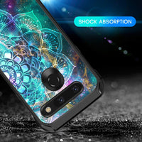 BENTOBEN Compatible with LG G8 ThinQ/LG G8 Case, Shockproof Glow in The Dark Luminous 2 in 1 Hard PC Soft TPU Bumper Protective Phone Case Cover for LG G8 Thin Q/LG G8 2019 Release, Mandala in Galaxy