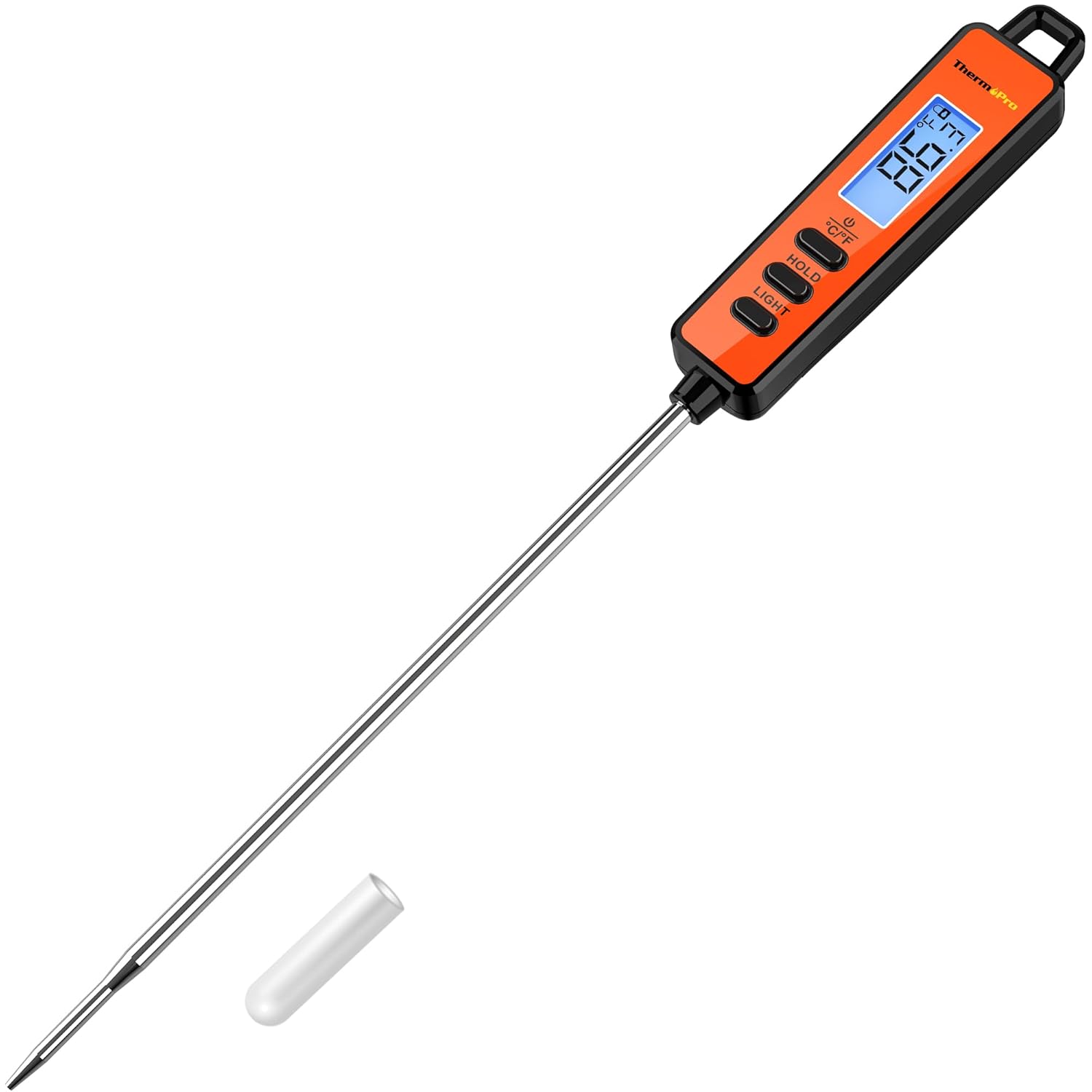 ThermoPro TP01A Instant Read Digital Meat Food Cooking Candy Deep Fry Oil Thermometer with Long Probe for Grilling BBQ Smoker